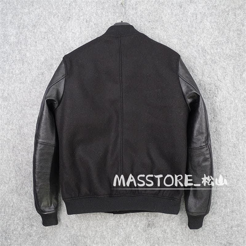 美品 スタジャン 牛革袖 レザージャケット スタジアムジャンパー M-5XL