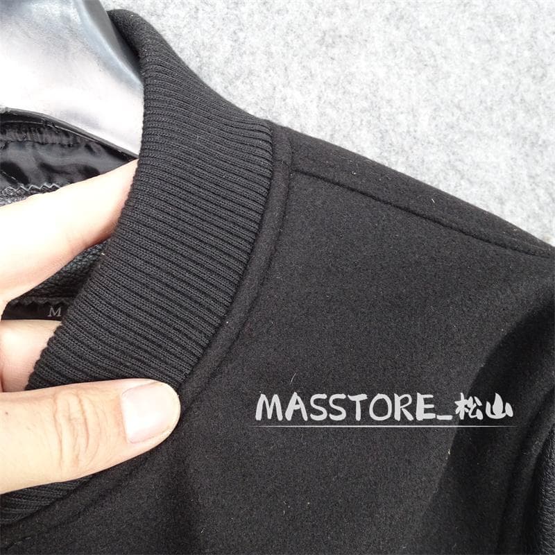 美品 スタジャン 牛革袖 レザージャケット スタジアムジャンパー M-5XL