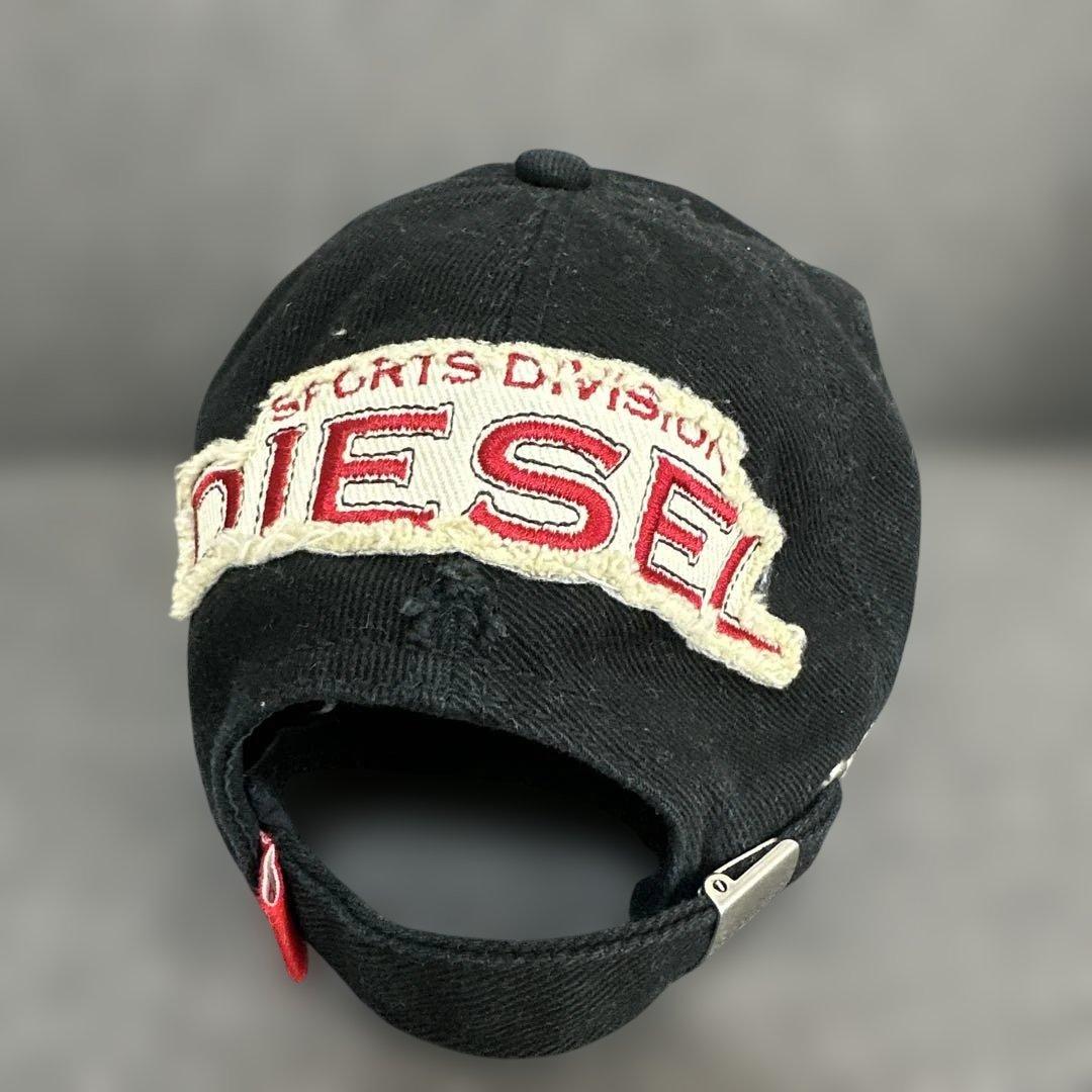 美品☆DIESEL 刺繍ロゴ ベースボールキャップ 1978年 - メルカリ
