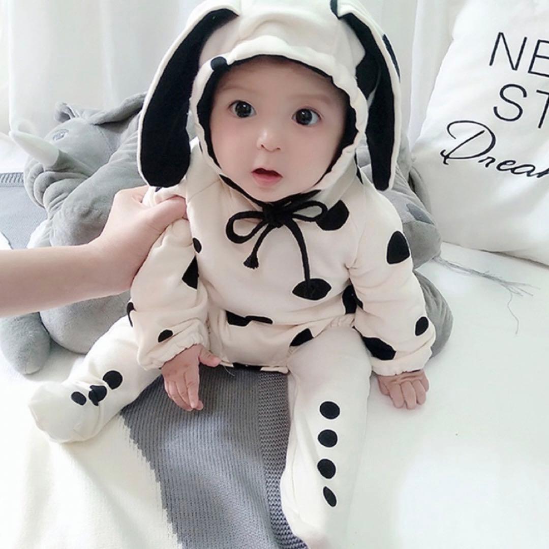 ダルメシアン ロンパース 赤ちゃん ベビー タイツ ディズニー パジャマ