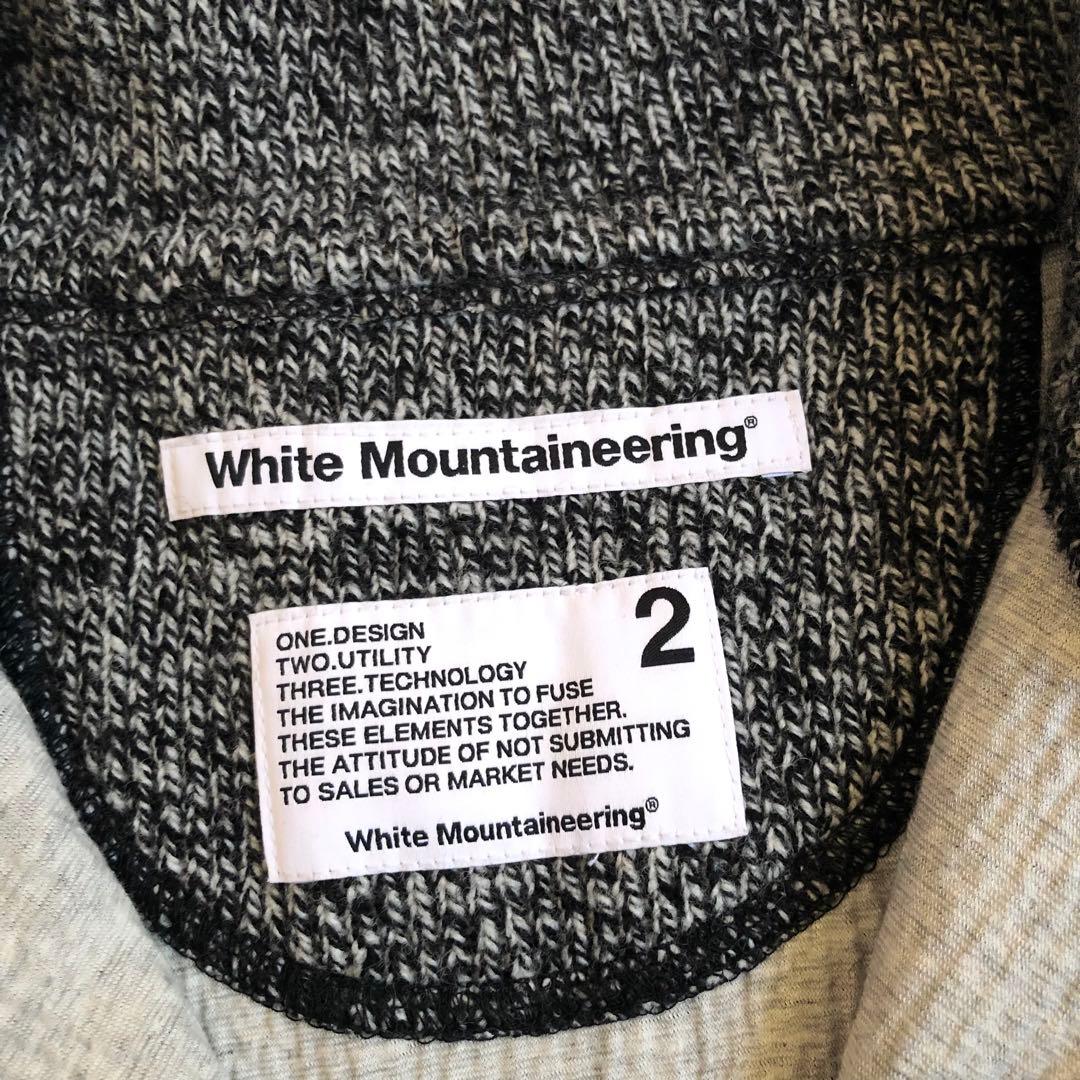 White Mountaineering ハーフジップ ニット プルオーバー