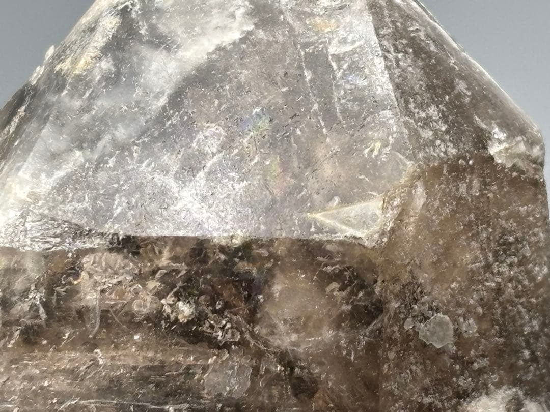 《ブラジル産＊スモーキーエレスチャル＊水入りダブルポイント》