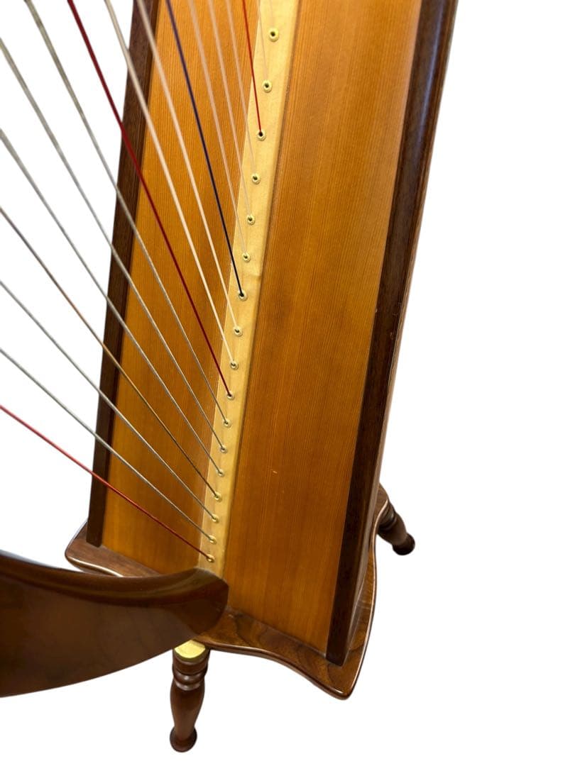 ◆美品 青山ハープ The 130(WN) (ウォールナット材仕上げ) ハープ