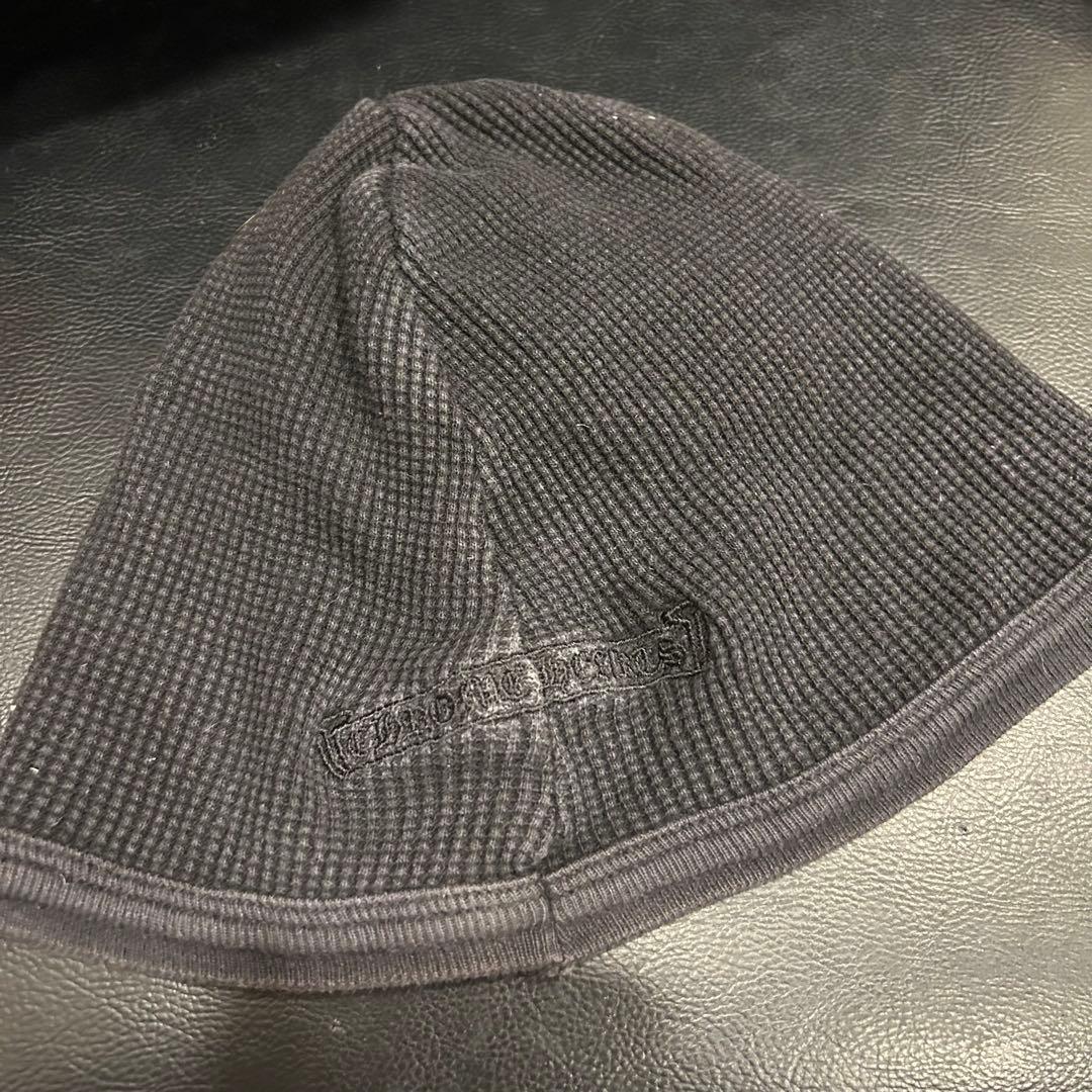 クロムハーツ　オールド ダガー ロゴ刺繍 サーマル ビーニー ニット帽