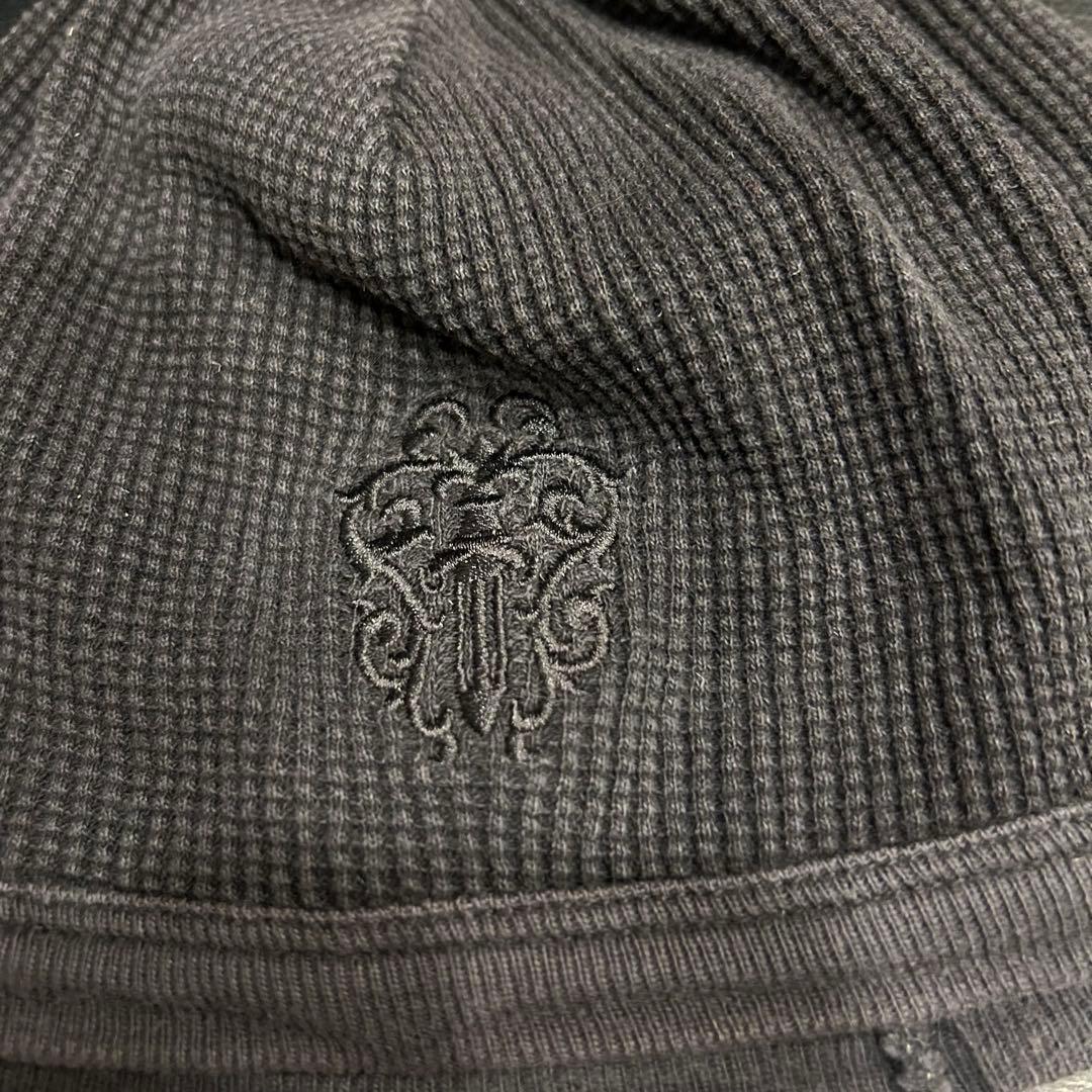クロムハーツ　オールド ダガー ロゴ刺繍 サーマル ビーニー ニット帽