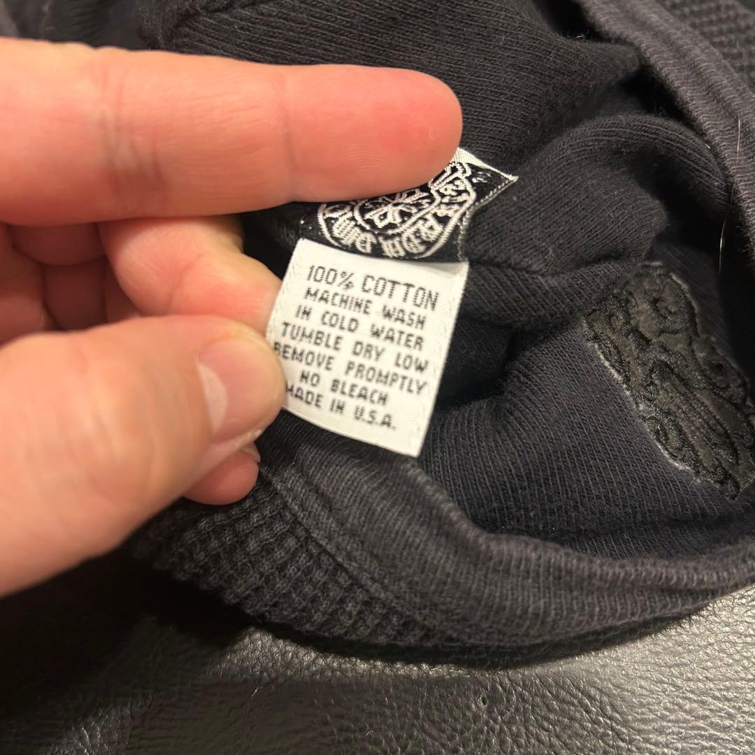 クロムハーツ　オールド ダガー ロゴ刺繍 サーマル ビーニー ニット帽