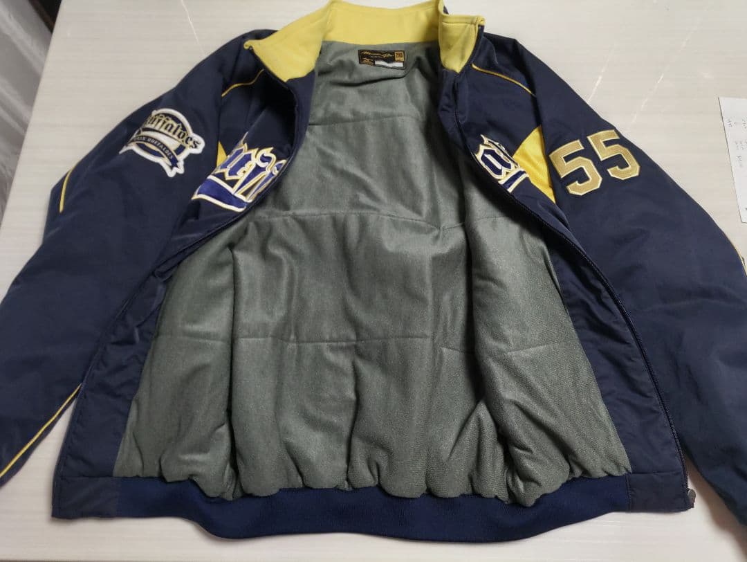 オリックスバファローズ ＃55 T-岡田 ミズノプロ グラウンドコート NPB