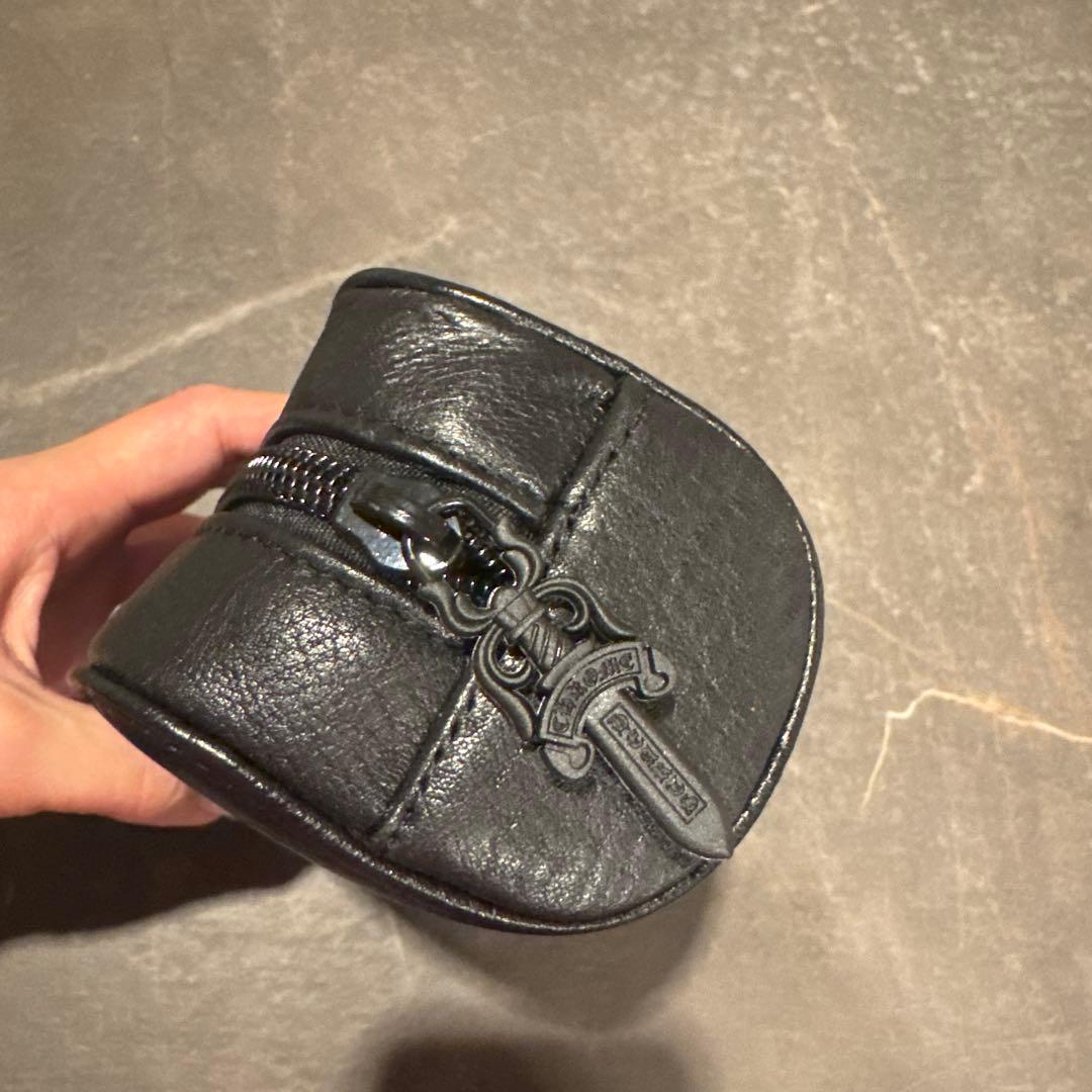 クロムハーツのメガネケース！ジッパー付き！本革！未使用品
