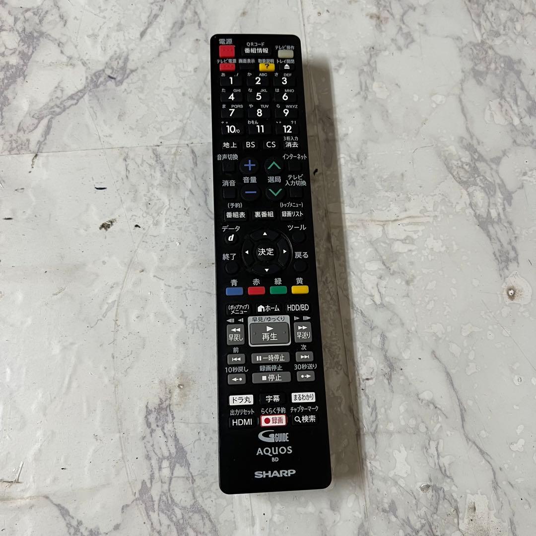 即日受渡❣️全国送料込シャープブルーレイ&HDD1TBレコーダーW録画スマホ連動可
