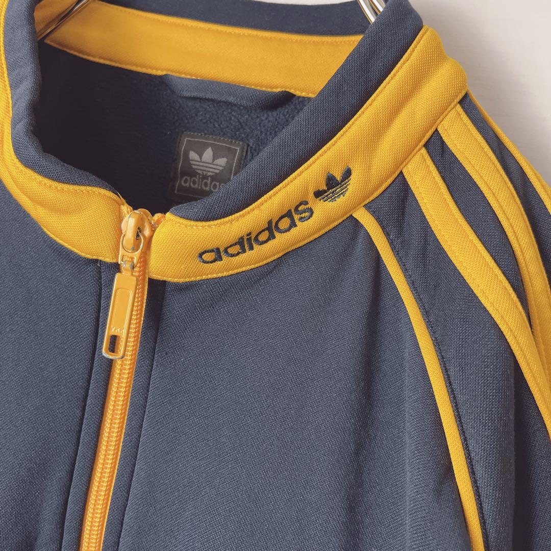 バ*バ様 レア adidas Y2K トラックジャケット 裏起毛 ジャージ 古着