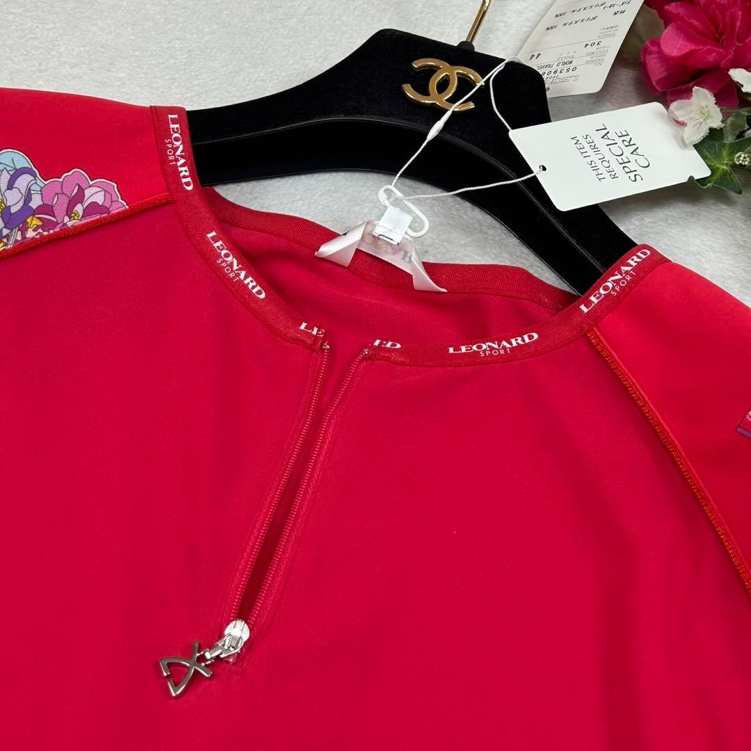 K551 新品未使用 XL レオナールスポーツ ひざ丈ワンピース レディース