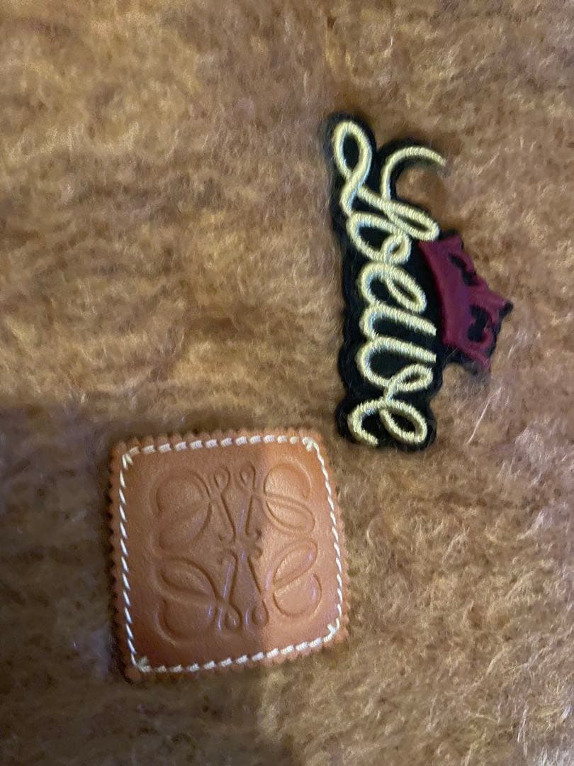 ブラウンフリンジストール Loewe ロエベ　マフラー