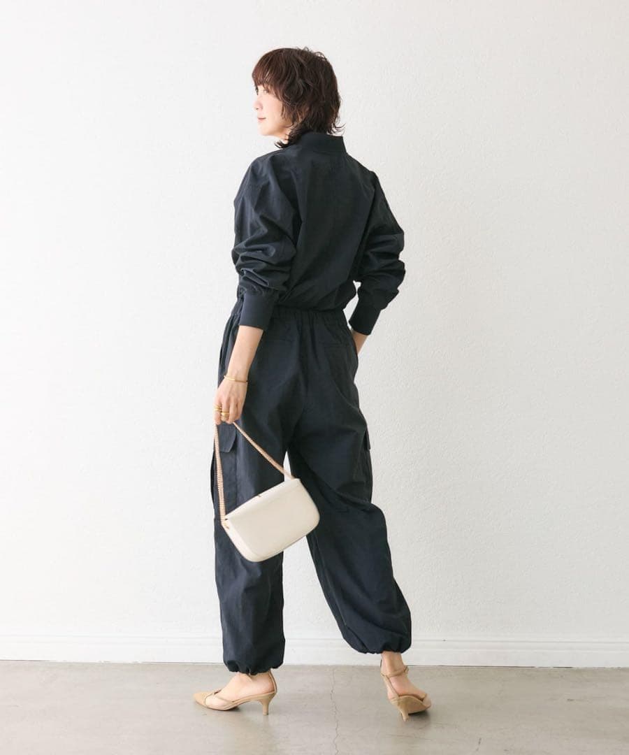 未使用近　リヴドロワ　【一枚で決まる】zipジャンプスーツ.