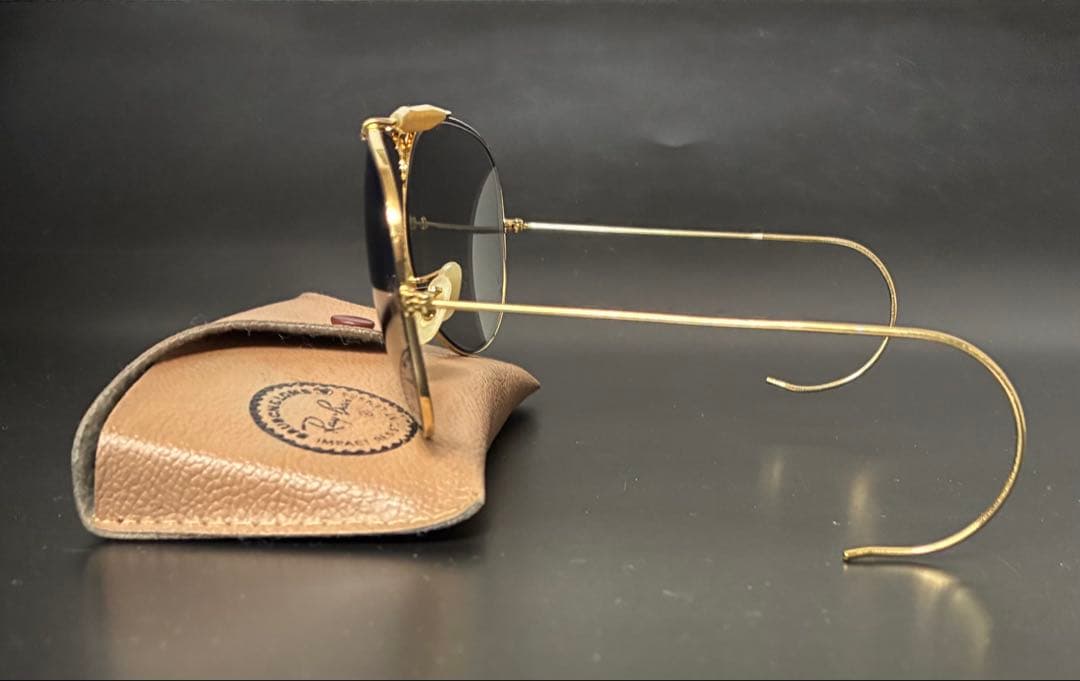 【希少美品】70s B&L RAY-BAN Shooter 縄手　調光グレー