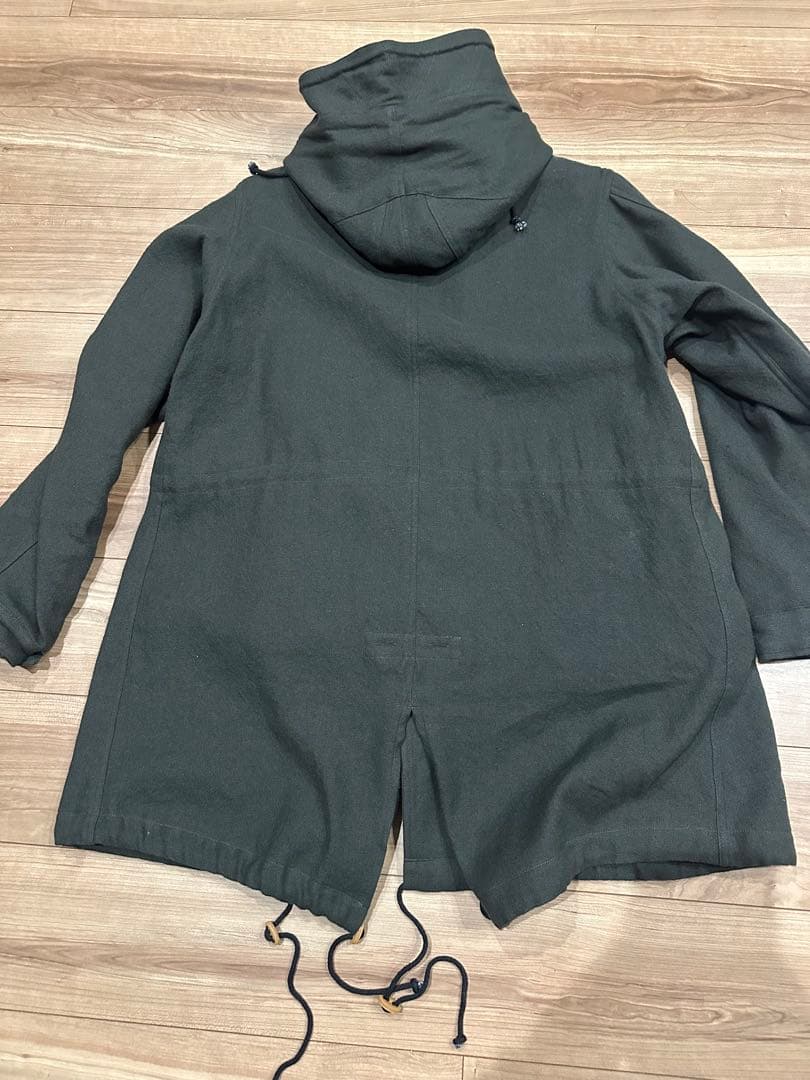 25AW MAATEE&SANS FISH TAIL リネンカシミア グリーン1