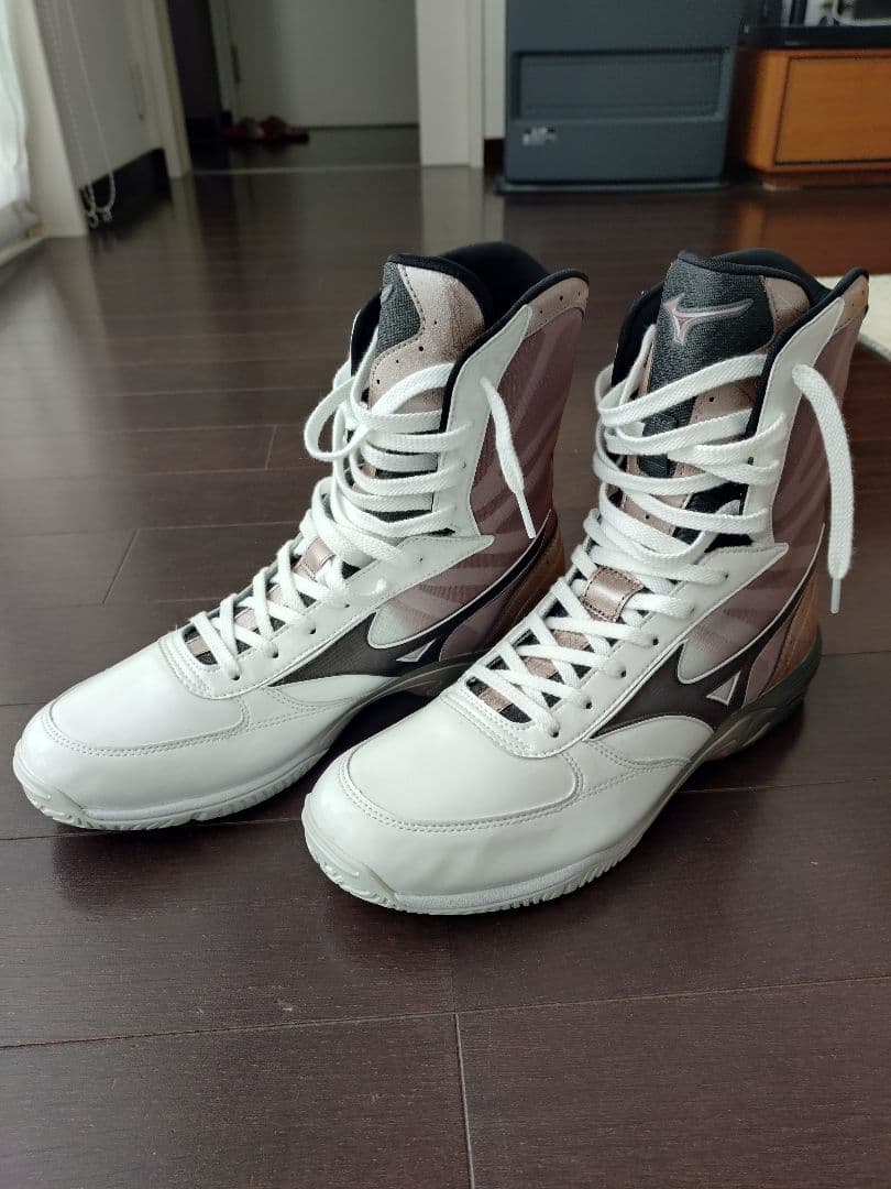 MIZUNO ボクシングシューズ ウエーブモンスター白 28cm ミズノ正規品
