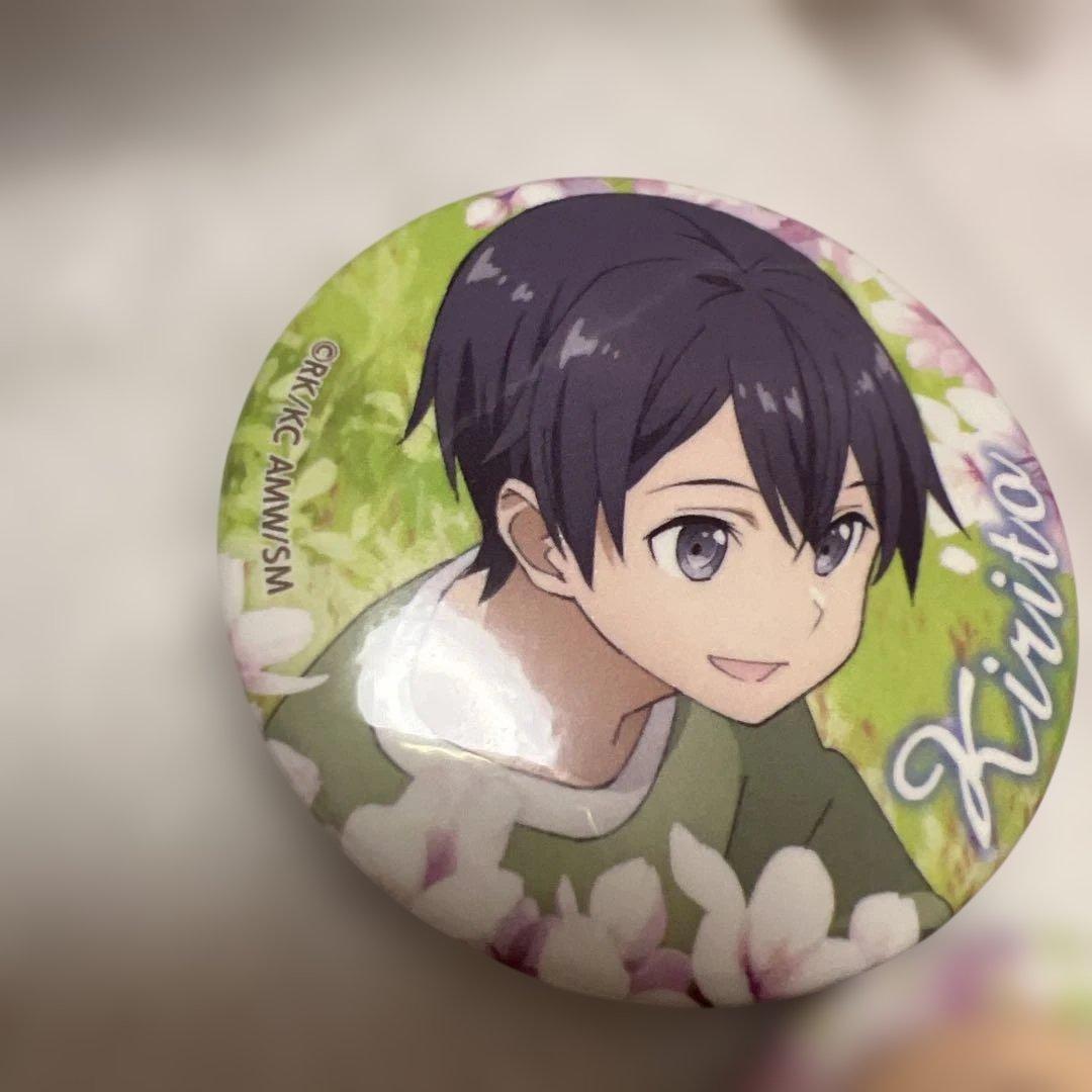 ソードアート・オンライン オーディナルスケール キリト アスナ 缶バッジ