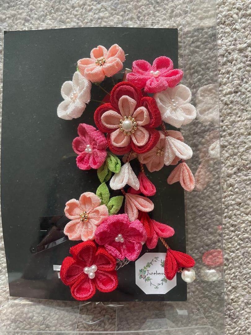 七五三　着物　7歳　正絹　フルセット　赤　ピンク　絞り柄