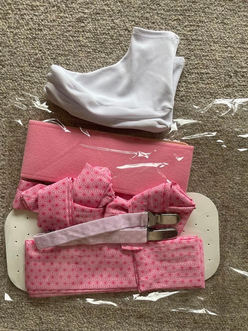 七五三　着物　7歳　正絹　フルセット　赤　ピンク　絞り柄