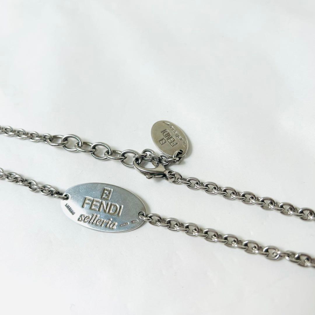 FENDI フェンディ セレリア プレート シルバー925 ネックレス - メルカリ