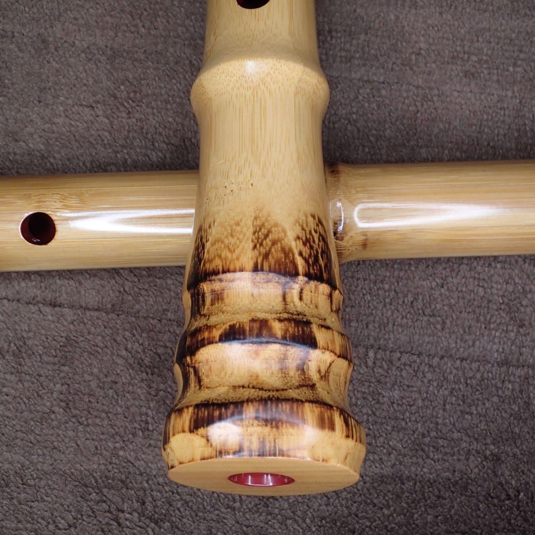 尺八 高級合竹曲管 蝴蝶 琴風調 二印 2尺1寸(正律管) - メルカリ