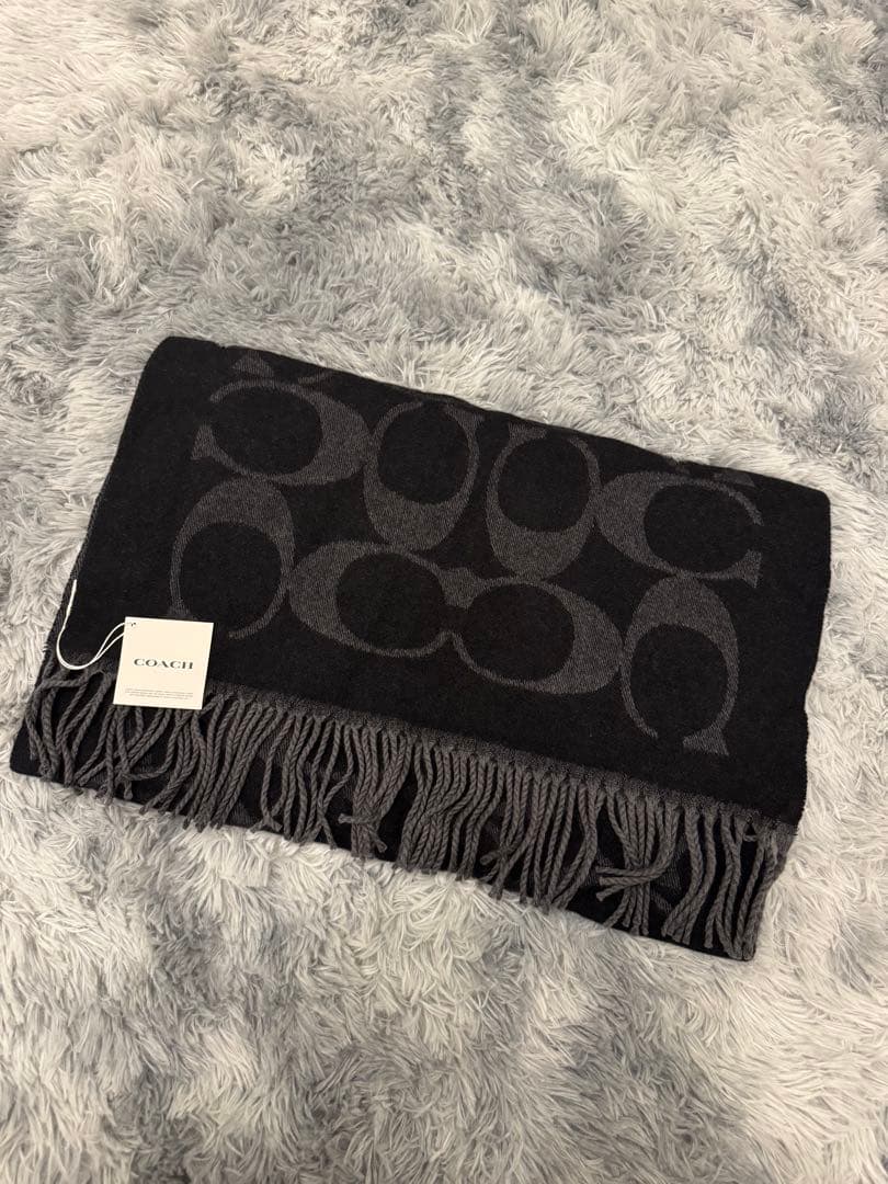 COACH シグネチャー オーバーサイズ マフラー