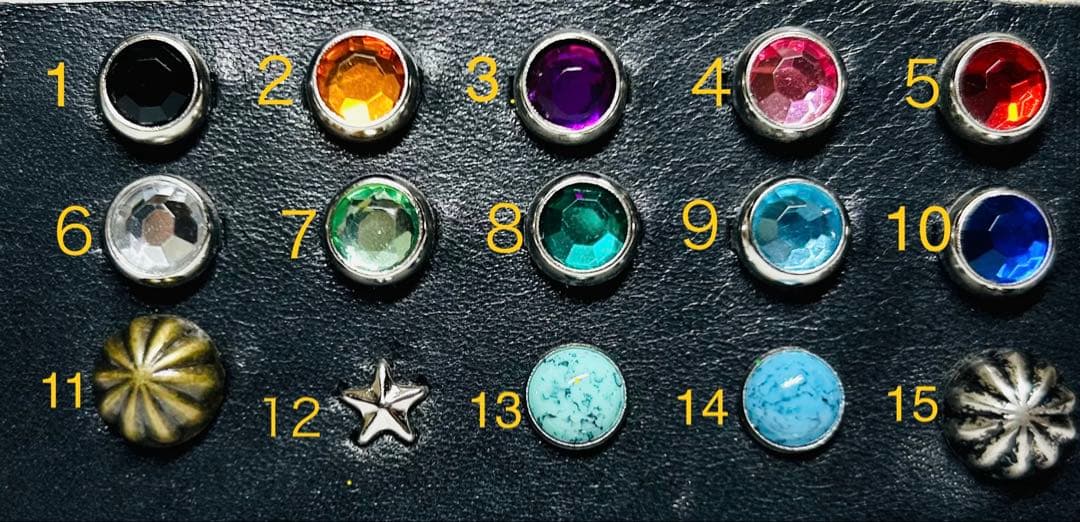 スタッズナローベルト18mm幅ダブルリーフhtcナロー好き