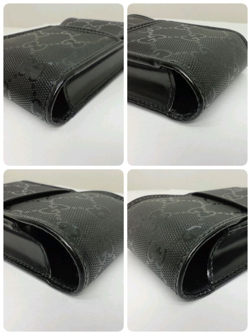 GUCCI　グッチ　インプリメ　ブラック　シガレットケース　タバコ入れ