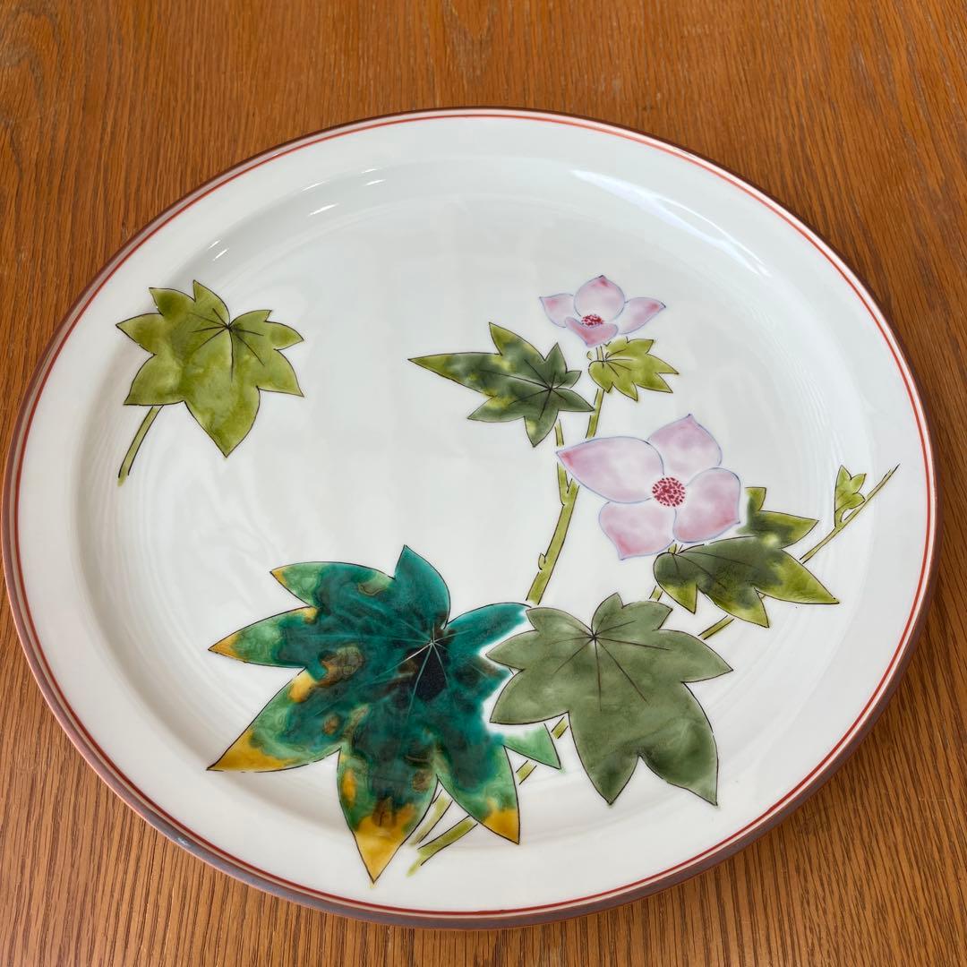 九谷焼　川田稔作　大皿　直径32cm