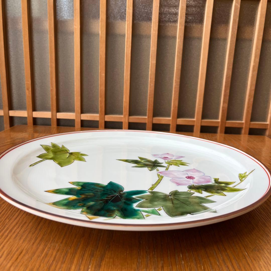 九谷焼　川田稔作　大皿　直径32cm