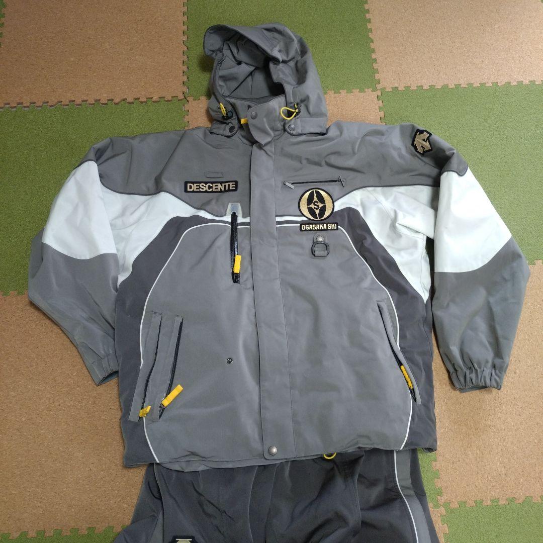 オガサカスキー別注品ウエア上下（ゴールドワッペン） DESCENTE製