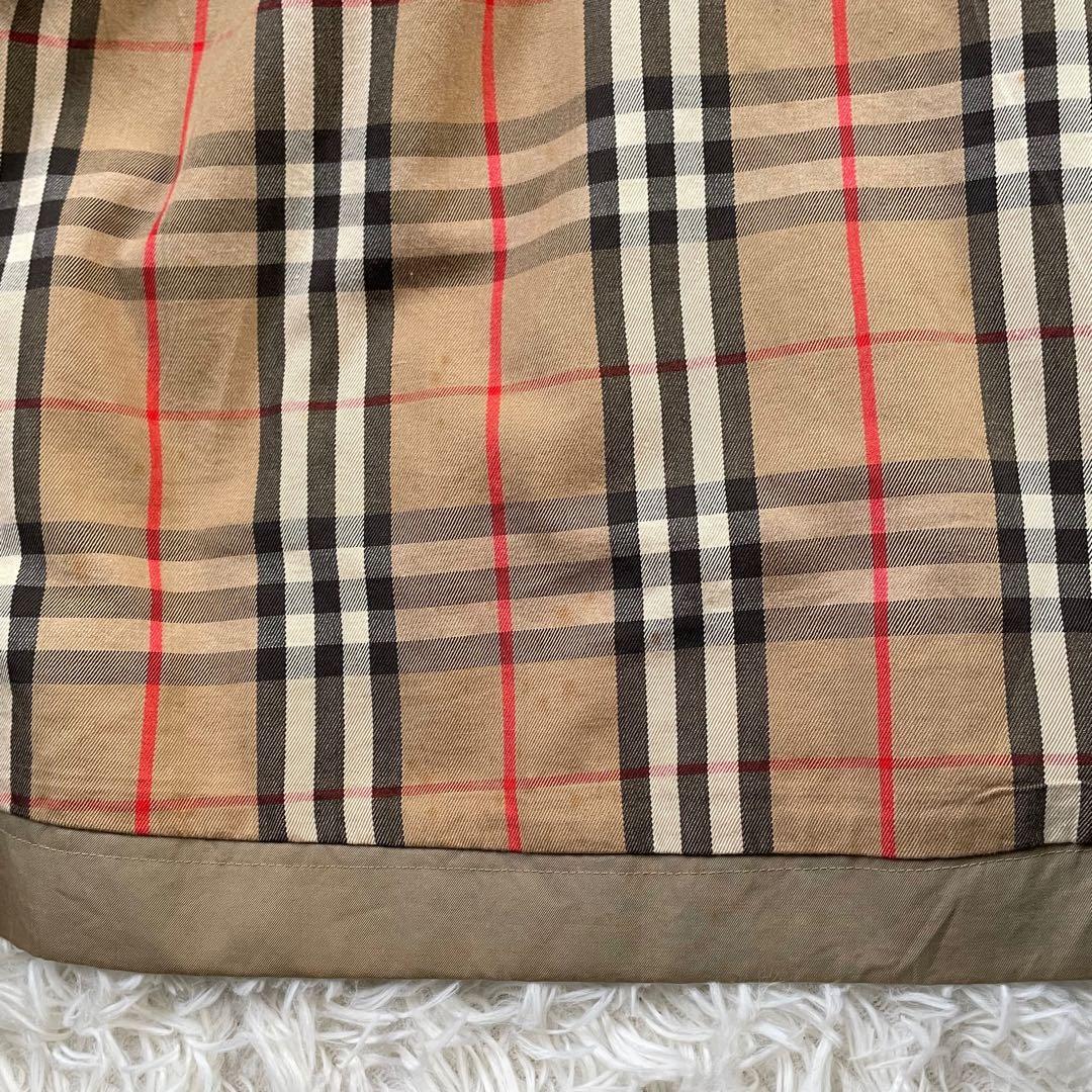 Burberrys バーバリーベージュ系ステンカラーコート裏地ノバチェック英国製