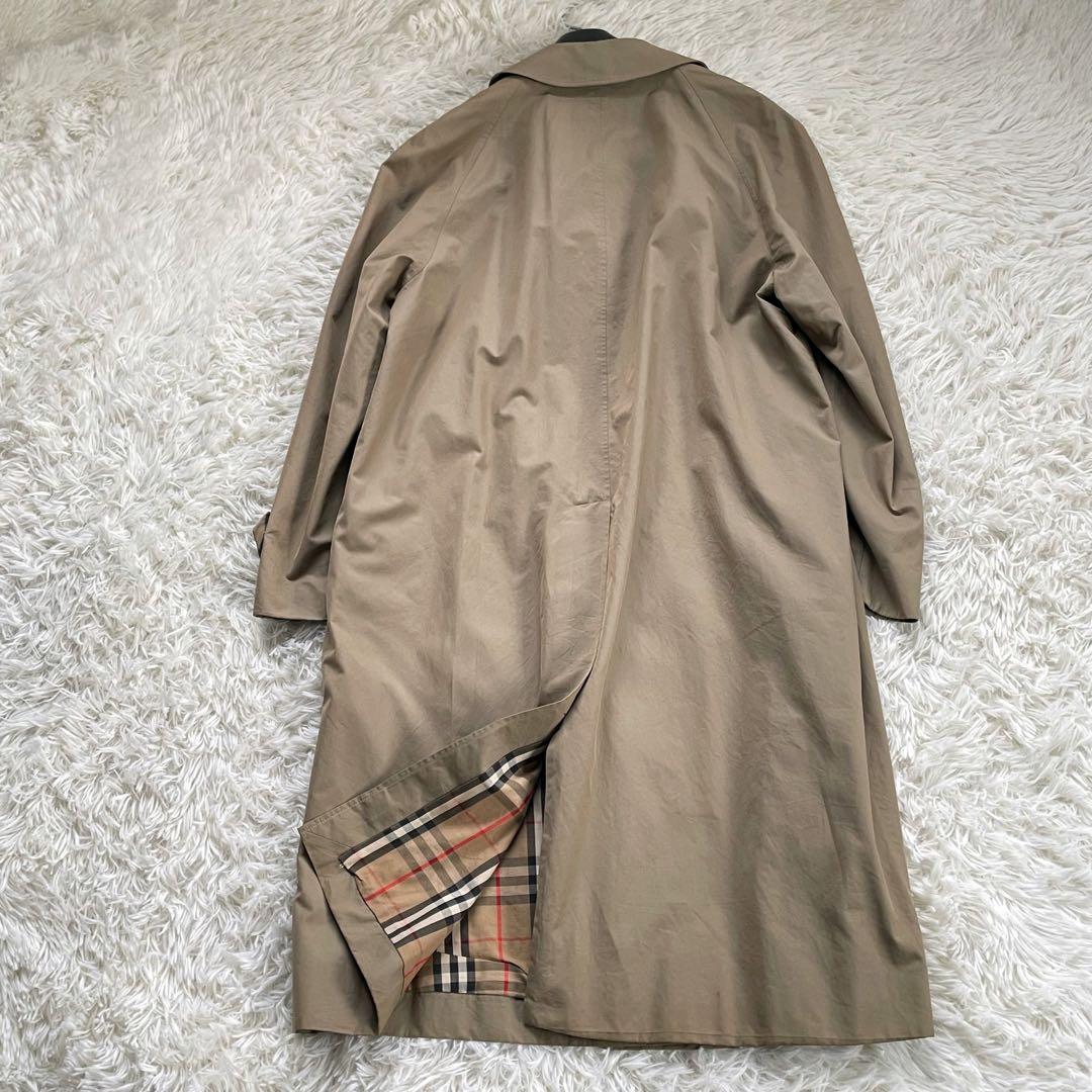 Burberrys バーバリーベージュ系ステンカラーコート裏地ノバチェック英国製