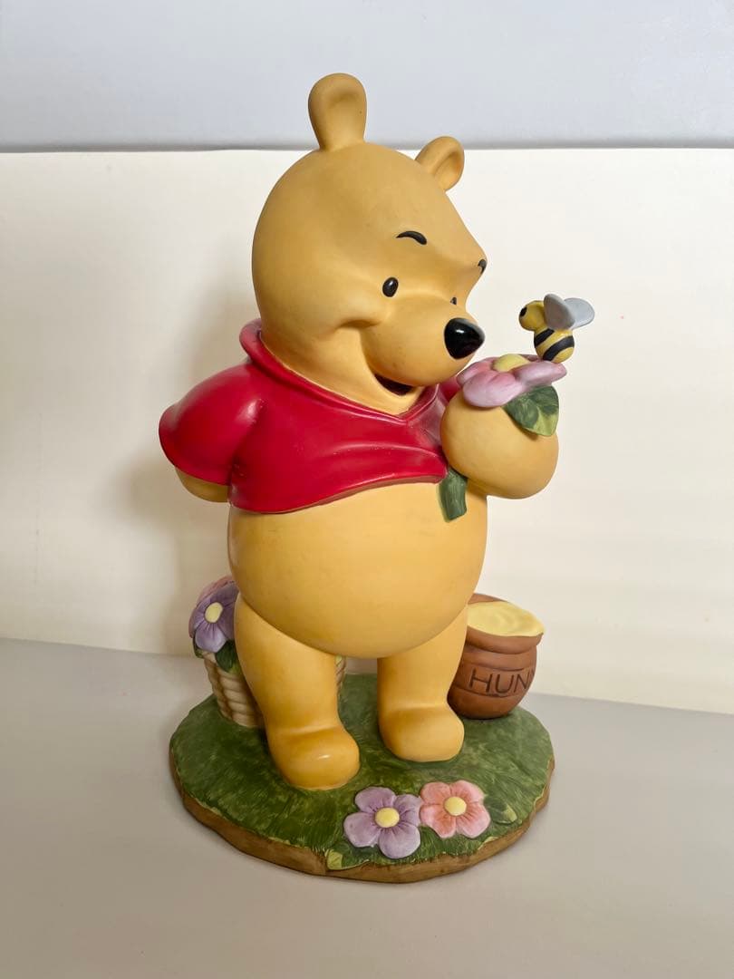 【くまのプーさん】加藤工芸　陶器　置き物　ガーデンスタチュー　希少