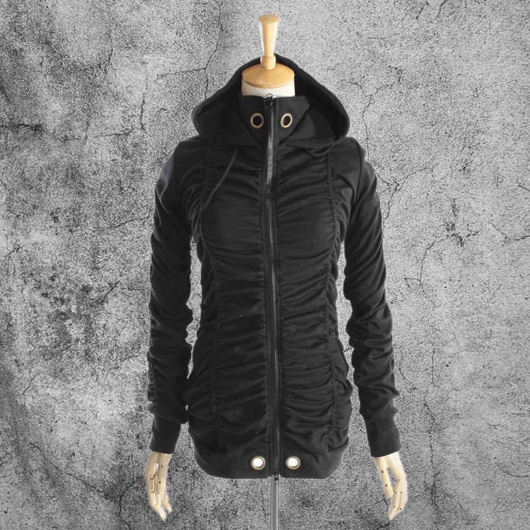 平成ギャル Y2K ダークコア グランジ シャーリング パーカー Archive