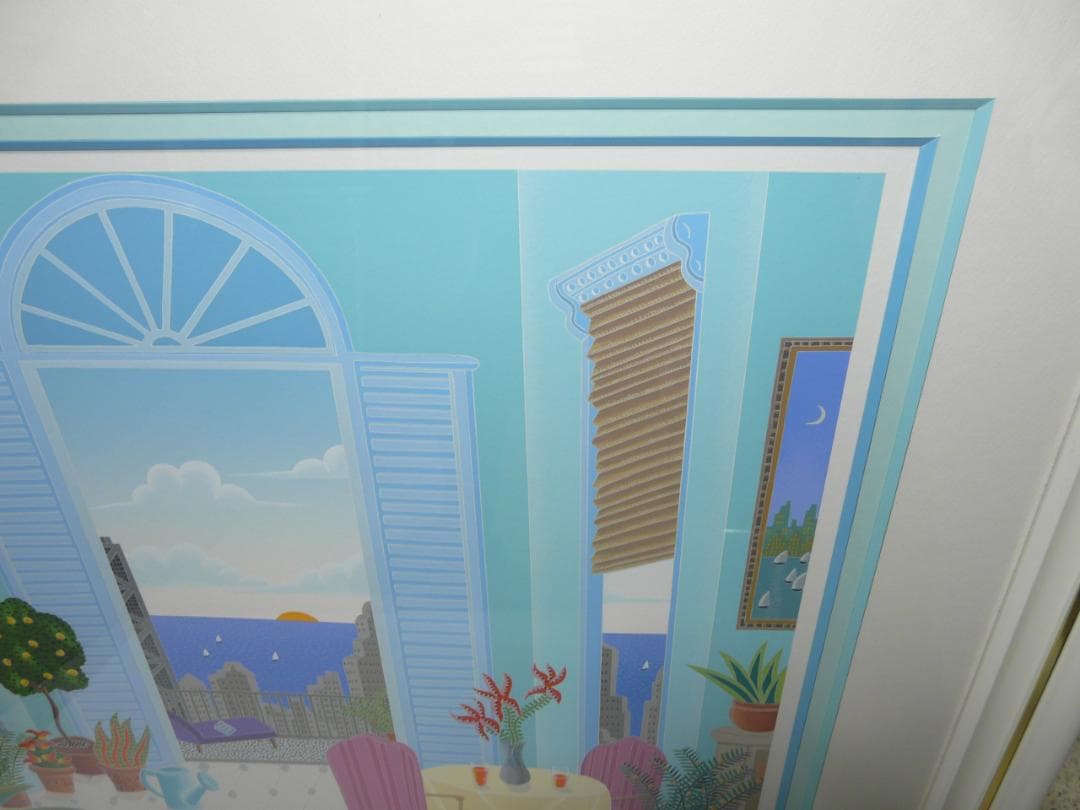 真作　トーマスマックナイト　シカゴモーニング　直筆サイン入　シルクスクリーン