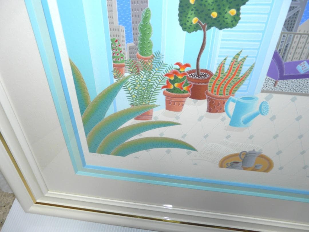 真作　トーマスマックナイト　シカゴモーニング　直筆サイン入　シルクスクリーン