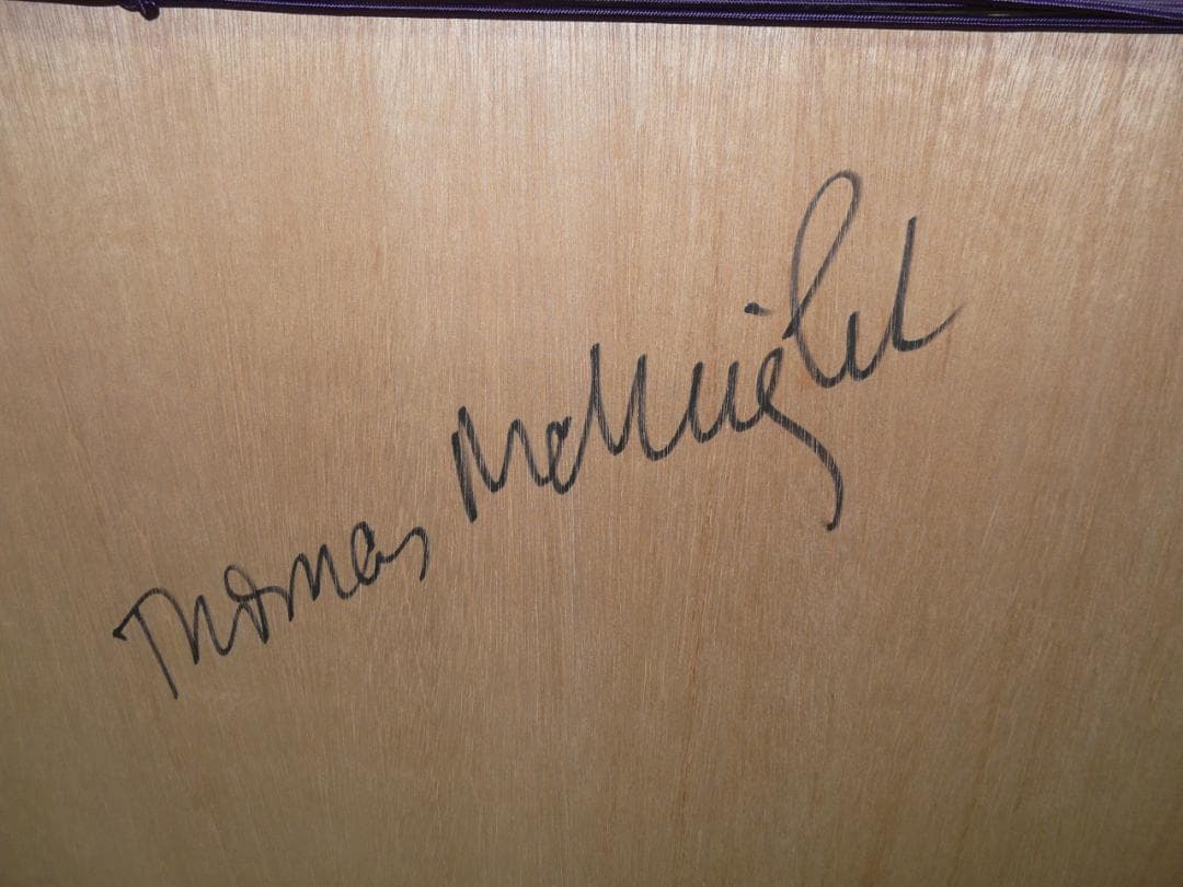 真作　トーマスマックナイト　シカゴモーニング　直筆サイン入　シルクスクリーン