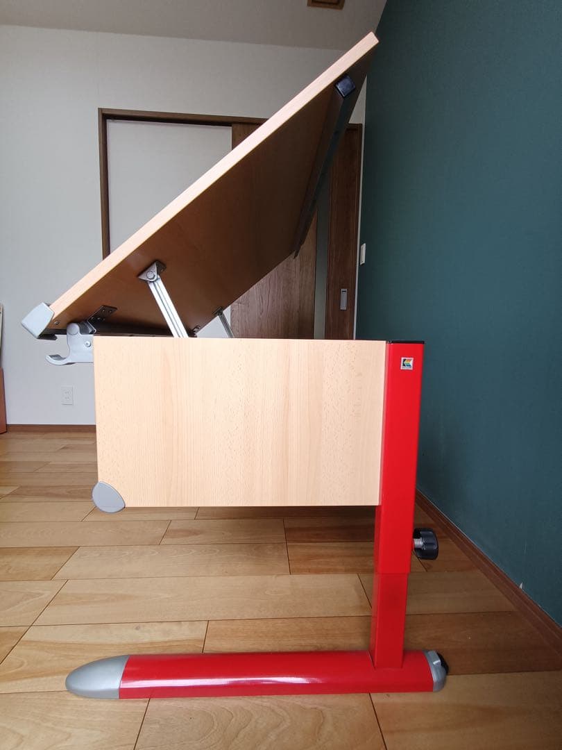 KETTLER （ドイツ）学習机 ナチュラル/レッド