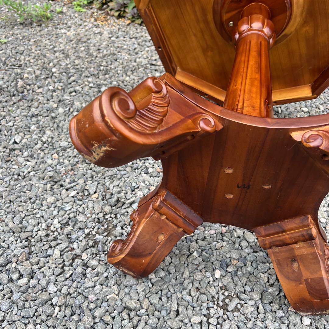 アンティーク 家具 サイドテーブル 八角形 コーヒーテーブル 希少 スタッズ