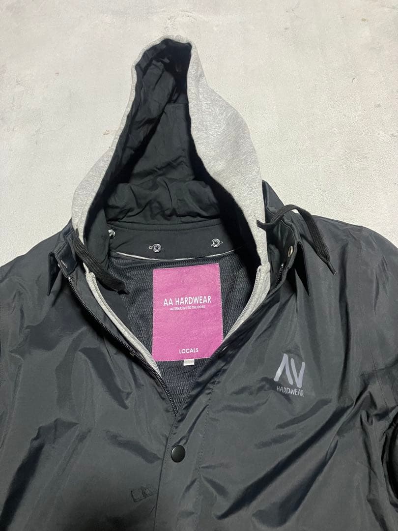 美品★AA HARDWEAR ★コーチジャケット ブラック★ダブルエー