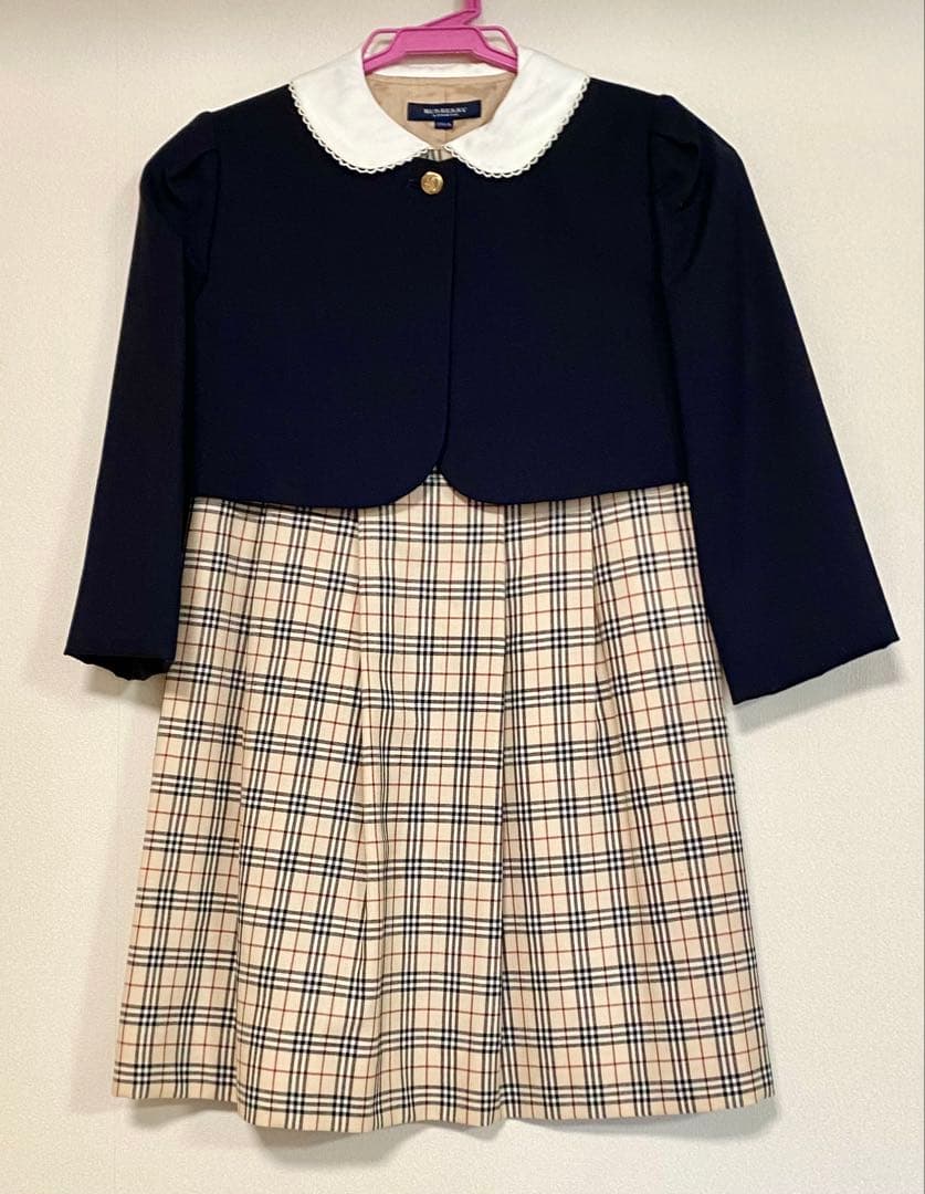 Burberry フォーマル　ワンピースボレロセット　入学式卒園式　靴もセット