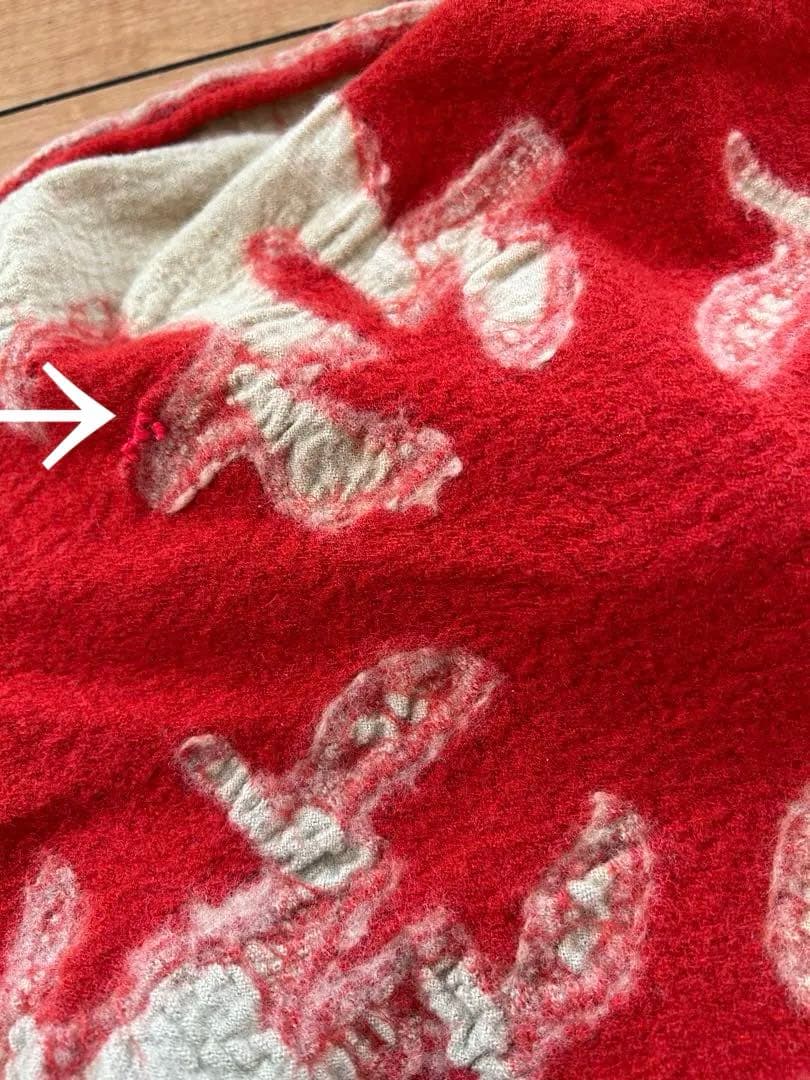 kapital 圧縮ウールマフラー　ストール　ダマスク　ハワイアンキルト