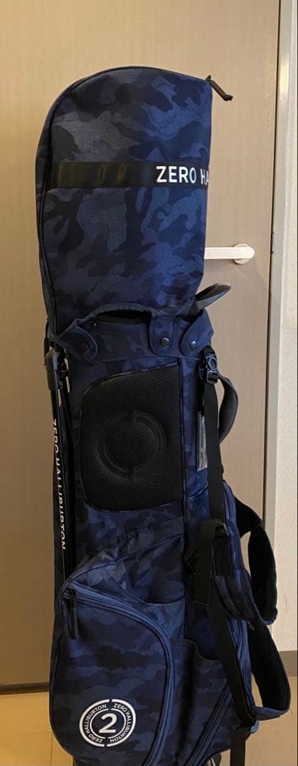 ZERO HALLIBURTON キャディバッグ ネイビー迷彩 - ゴルフバッグ