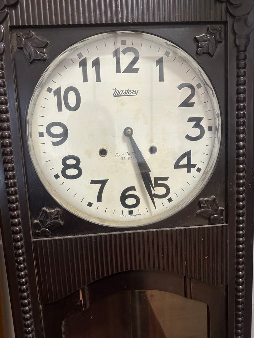 Mastery クラシック木製 掛、柱時計 高さ127cm Mastery 高さ127cm