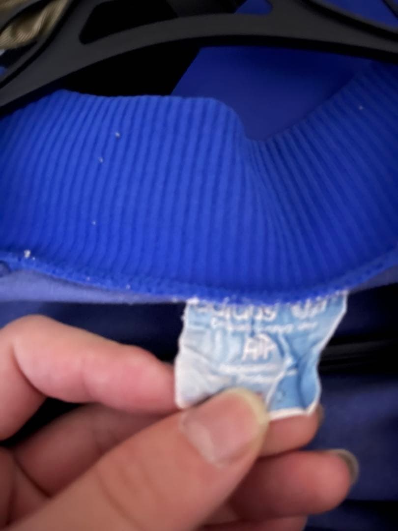 アディダス 青 ジャージ 70s〜80sジップアップ 小松菜奈