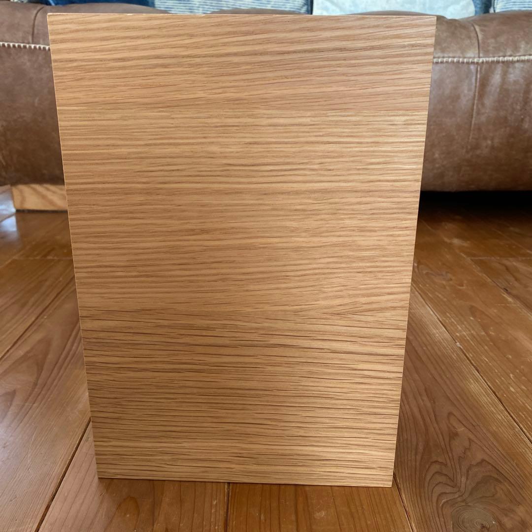 廃盤 希少 無印 スタッキングチェスト オーク材 ハーフ オープン 2つ