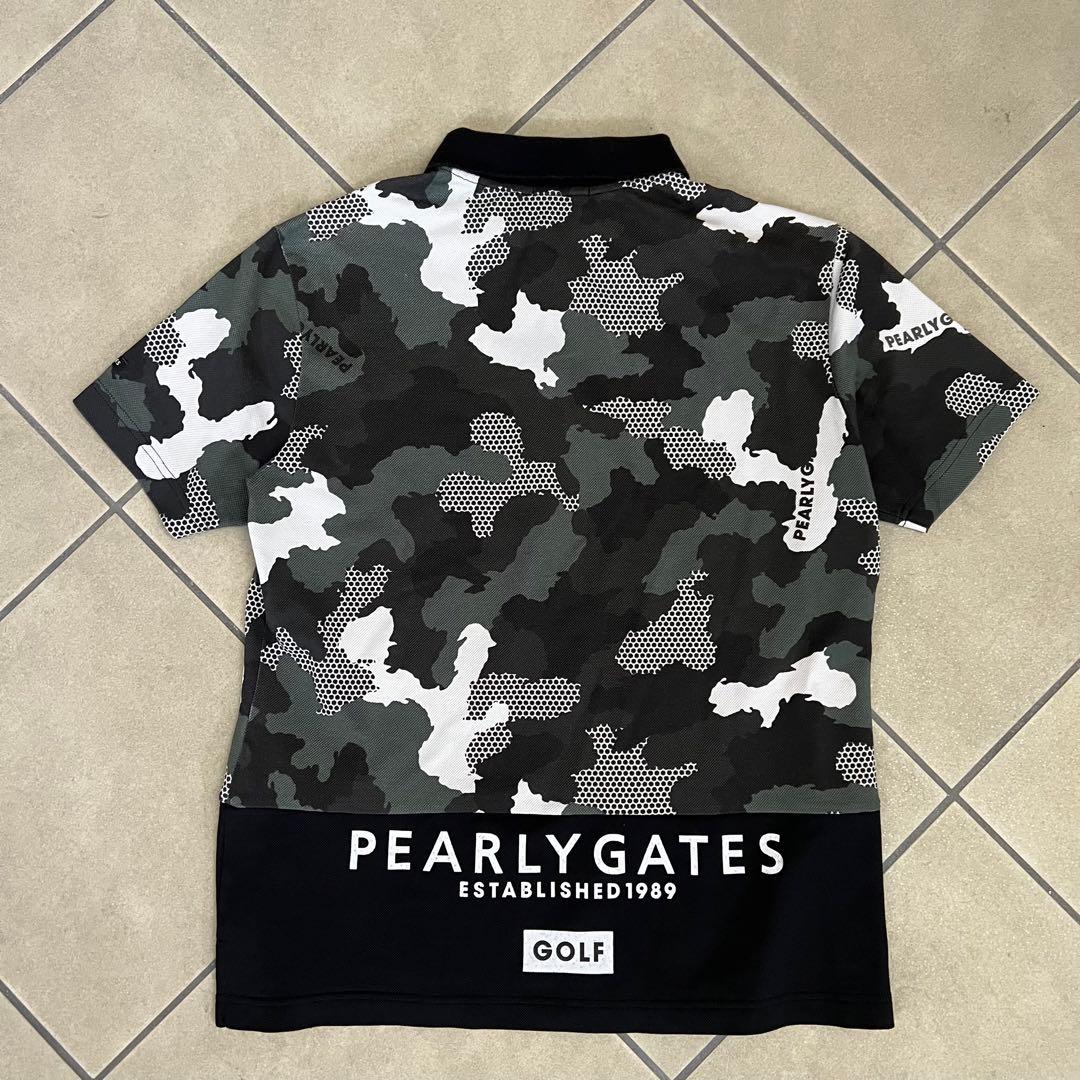 パーリーゲイツ　セットアップ　上下　メンズ　ポロシャツ　ショートパンツ　迷彩　L