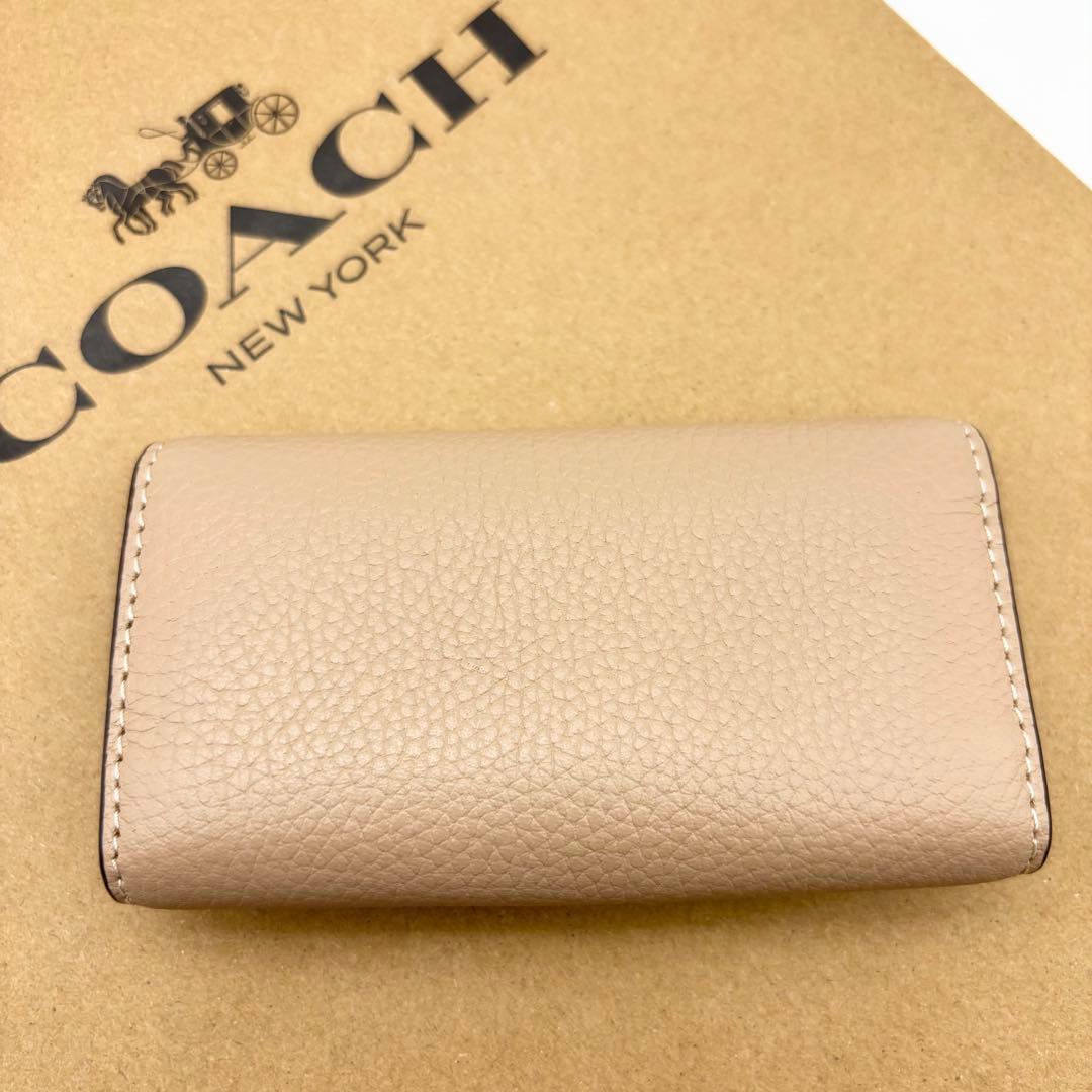 【COACH☆新品】エッセンシャル 6 リング キー ケース！トープ！