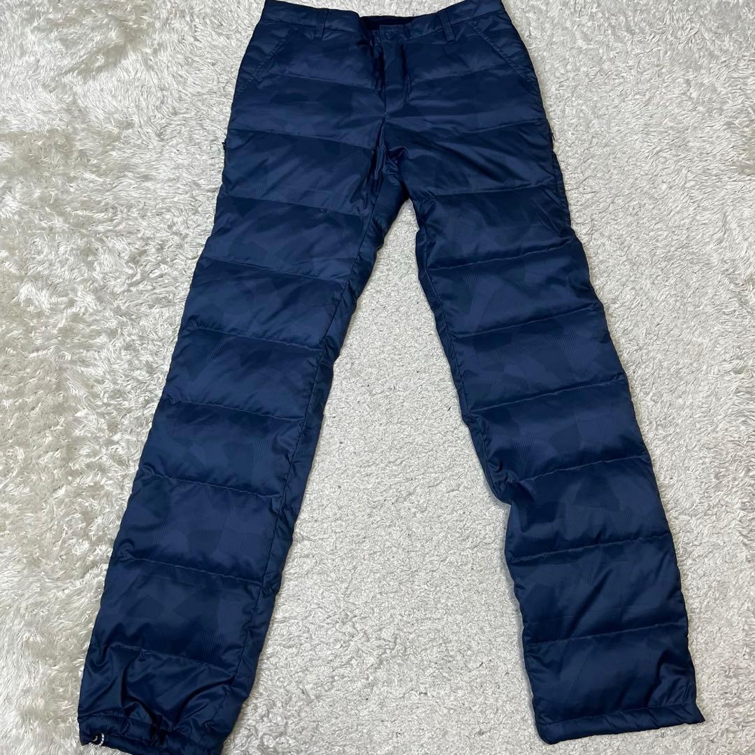 キャロウェイ 総柄 ダウン パンツ 冬用 ネイビー メンズ サイズS